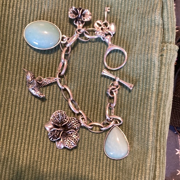 FOSSIL Bird And Turquoise Charm Bracelet - Picture 2 of 6